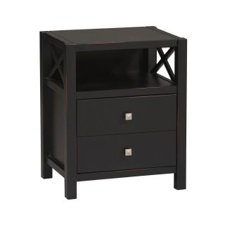 Anna Collection End Table, Black