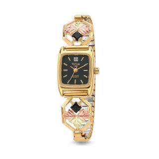 Black Hills Gold Diamond Accent Octagon Watch, Womens