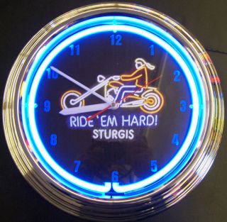 Motorcycle Sturgis Clock