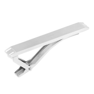 Brushed Stainless Steel Tie Bar, Silver, Mens