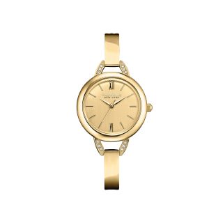 Caravelle New York Womens Champagne Dial & Gold Tone Bangle Watch