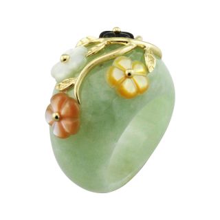 Jade & Mother of Pearl Ring, Womens