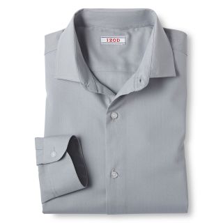Izod Herringbone Long Sleeve Dress Shirt   Boys 6 20, Silver, Boys
