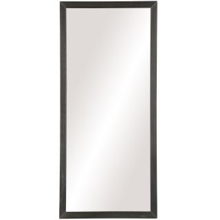 Studio Silver Profile Rectangular Mirror, Smoked Brush Nickl