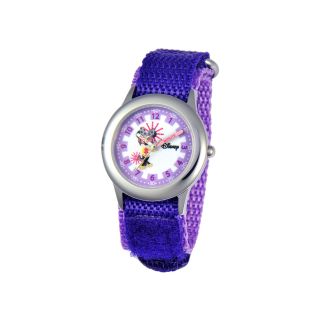 Disney Time Teacher Minnie Mouse Kids Purple Strap Watch, Girls