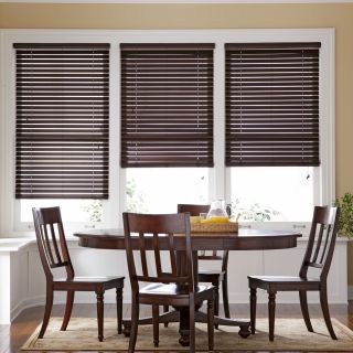 JCP Home Collection  Home 1 Basswood Horizontal Blinds, Dark Walnut