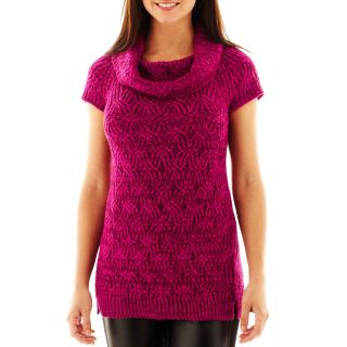 Worthington Textured Cowlneck Tunic Sweater, Rocknrose/fr. Cabe, Womens