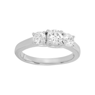 Love Lives Forever 1 CT. T.W. Diamond Three Stone Ring, White/Gold, Womens