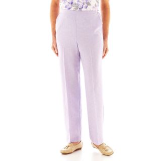 Alfred Dunner Provence Pull On Pants, Lilac, Womens