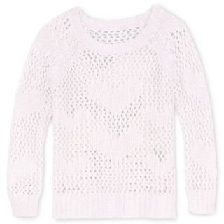 ARIZONA Open Knit Sweater   Girls 12m 6y, Polar Bear, Polar Bear, Girls