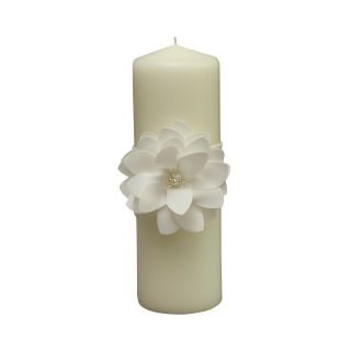IVY LANE DESIGN Ivy Lane Design Water Lily Pillar Candle, Ivory