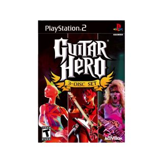 PS2 3 pk. Guitar Hero, Guitar Hero II, Guitar Hero 80s Encore
