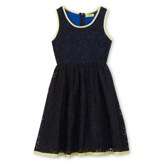 DREAMPOP by Cynthia Rowley Lace Dress   Girls 6 16, Blue, Girls
