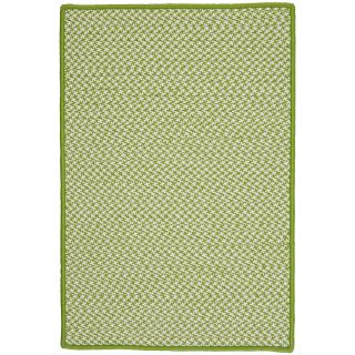 Pacific Rim Reversible Braided Indoor/Outdoor Rectangular Rugs, Lime