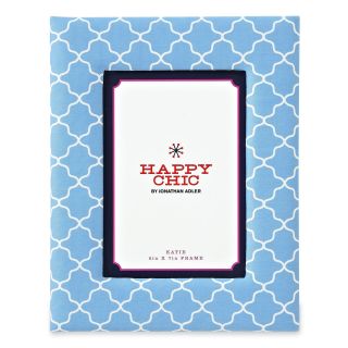 HAPPY CHIC BY JONATHAN ADLER 5x7 Elizabeth Fabric Picture Frame, Blue