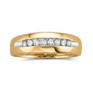 Mens 1/4 CT. T.W. Diamond Ring 10K, Yellow/Gold