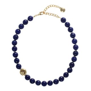 ROX by Alexa Color Treated Blue Lapis Bead Necklace, Womens
