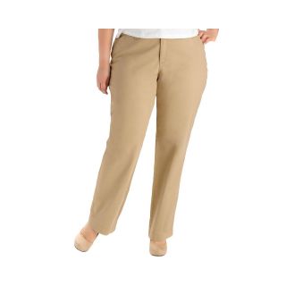 Lee Soft Flat Front Pants   Plus, Oxford, Womens