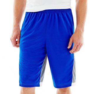Adidas All World Basketball Shorts, Blue/White/Grey, Mens