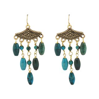 Art Smith by BARSE Turquoise Droplet Earrings, Womens