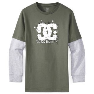 Dc Shoes DC Layered Top   Boys 8 20, Boomer pine, Boys