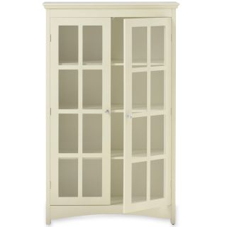 Window Pane Two Door Linen Cabinet