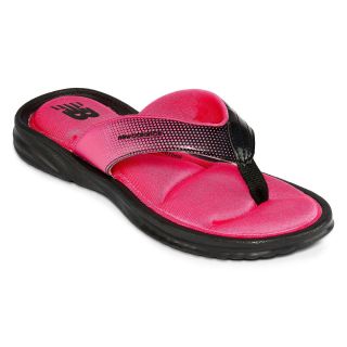 New Balance Cruz II Womens Thong Sandals, Black/Pink