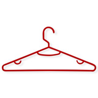 HONEY CAN DO Honey Can Do 60 Pack Red Recycled Plastic Hangers