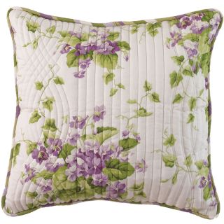 Waverly Sweet Violets 20 Square Decorative Pillow