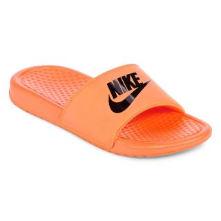 Nike Benassi Just Do It Boys Slide Sandals, Orange, Boys