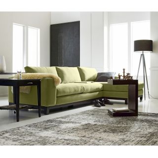 Calypso 2 pc. Chaise Sectional in Range Fabric, Celedon