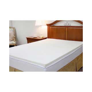 Pure Rest 1.5 Memory Foam Topper, White