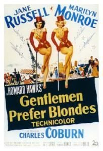 GENTLEMEN PREFER BLONDES (REPRINT) Movie Poster