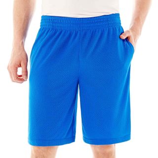 Xersion Interlock Mesh Shorts, Blue, Mens