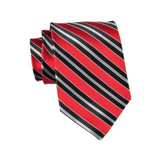 Stafford Bliss Striped Silk Tie, Red, Mens