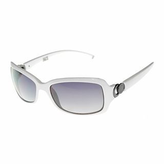 Nine & Co 9 & Co. Rectangular Sunglasses, White, Womens