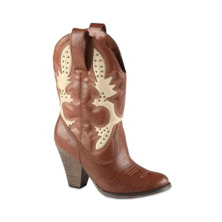 CALL IT SPRING Call It Spring Marcelle Embellished High Heel Cowboy Boots,