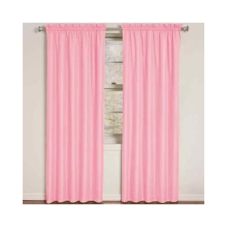Eclipse Kids Wave Rod Pocket Thermal Blackout Curtain Panel, Pink
