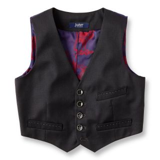 TED BAKER Baker by Suit Vest   Boys 6 14, Charcoal, Boys