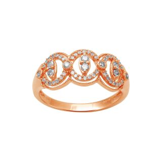 CT. T.W. 10K Rose Gold Diamond Ring, Womens