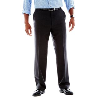 Stafford Travel Flat Front Trousers   Slim Fit, Navy Shark, Mens