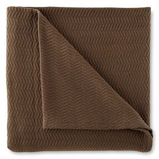 Royal Velvet Egyptian Cotton Blanket, Brown