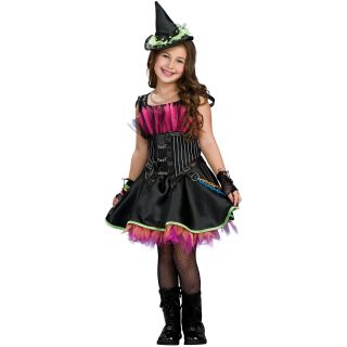 Girls Rockin Out Witch Costume, Black, Girls
