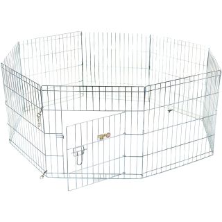 Majestic Pet Exercise Kennel Pen, Silver