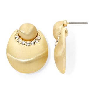 MONET JEWELRY Monet Gold Tone Crystal Drop Earrings