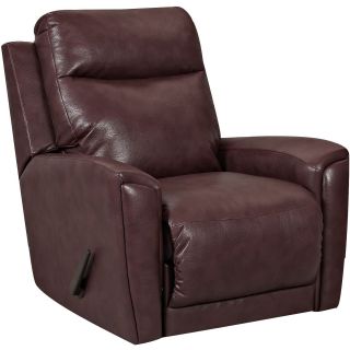 Priest Faux Leather Recliner, Timberland Burgund