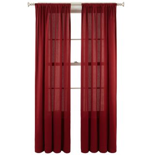 ROYAL VELVET Ally Rod Pocket Curtain Panel, Claret