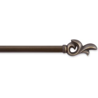 UMBRA Plume Curtain Rod, Aged Brass