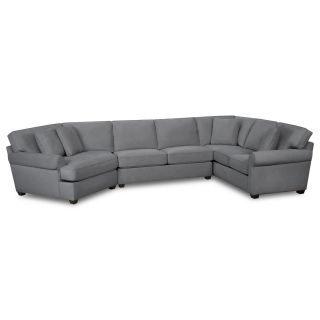 Possibilities Roll Arm 3 pc. Right Arm Sofa Sectional, Cement