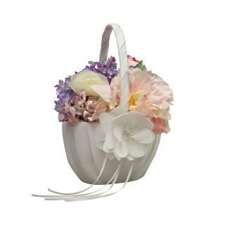 IVY LANE DESIGN Ivy Lane Design Water Lily Flower Girl Basket, White